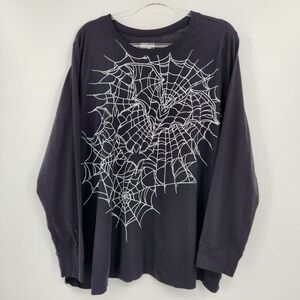 Torrid Bat Web Classic Fit Cotton Jersey Long Sleeve Tee Womens Plus Size 3X